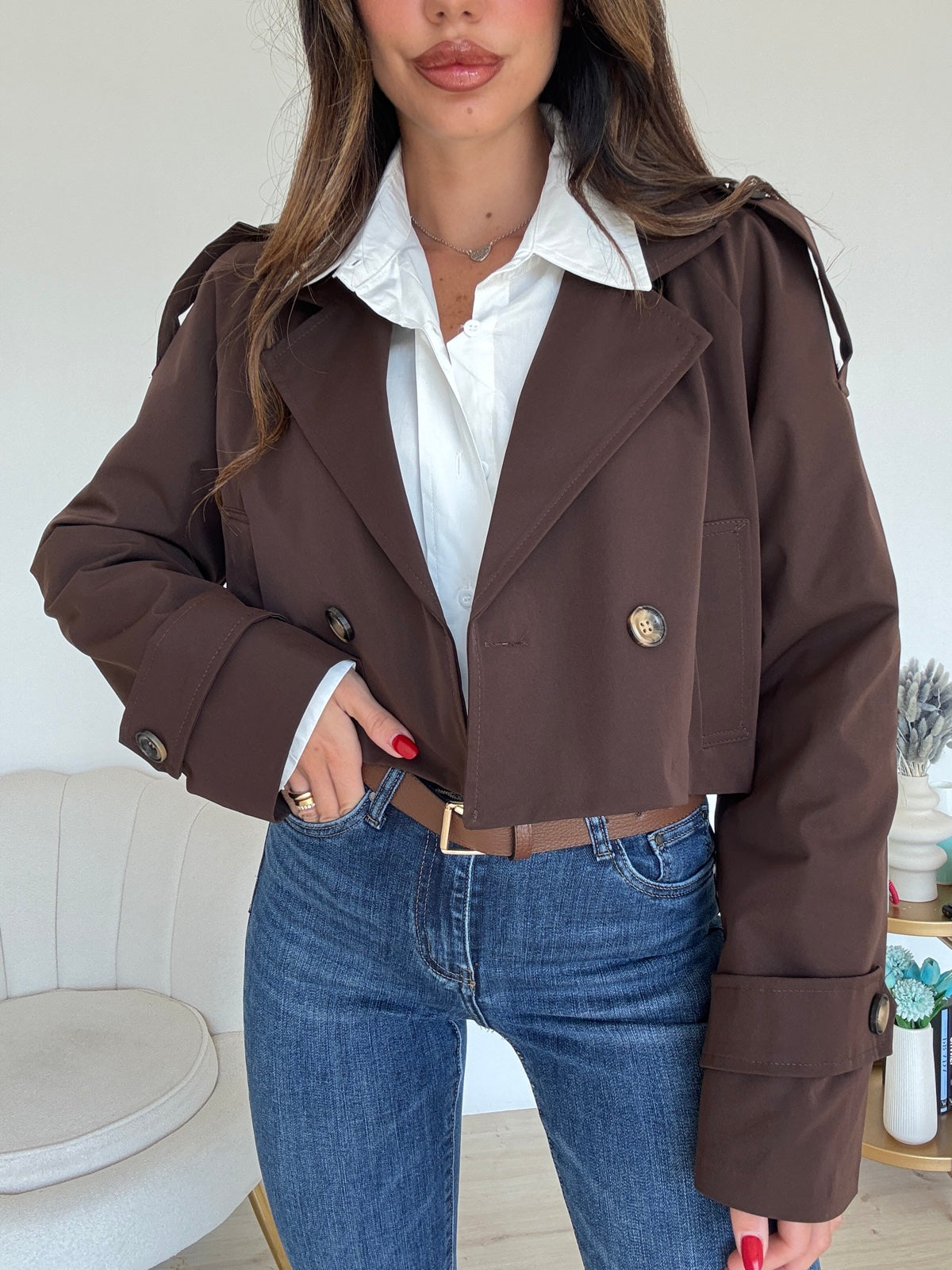 MINI TRENCH CHOCO