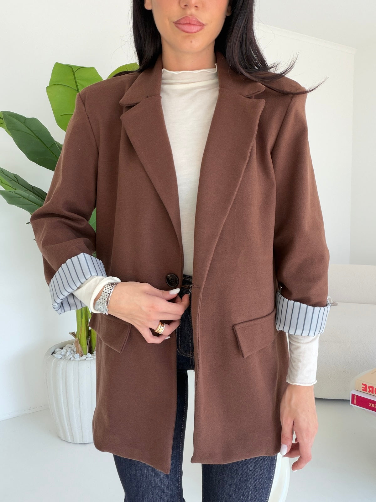 BLAZER WORK CHOCO