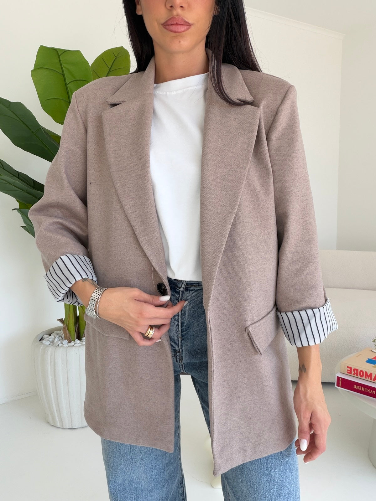 BLAZER WORK TAUPE