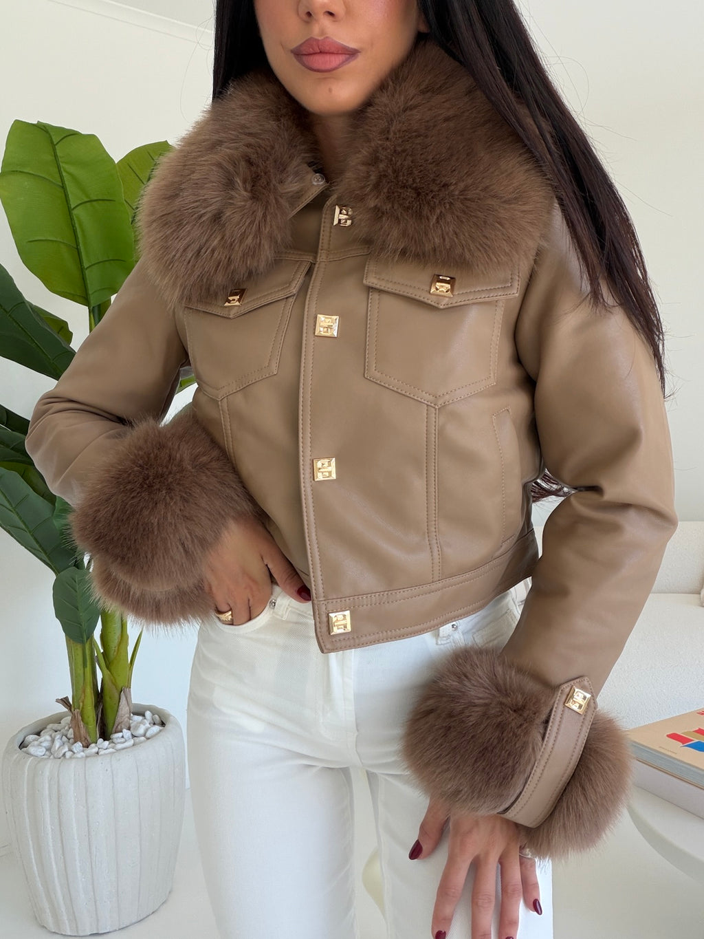 FL202239-BIKER CLEO TAUPE