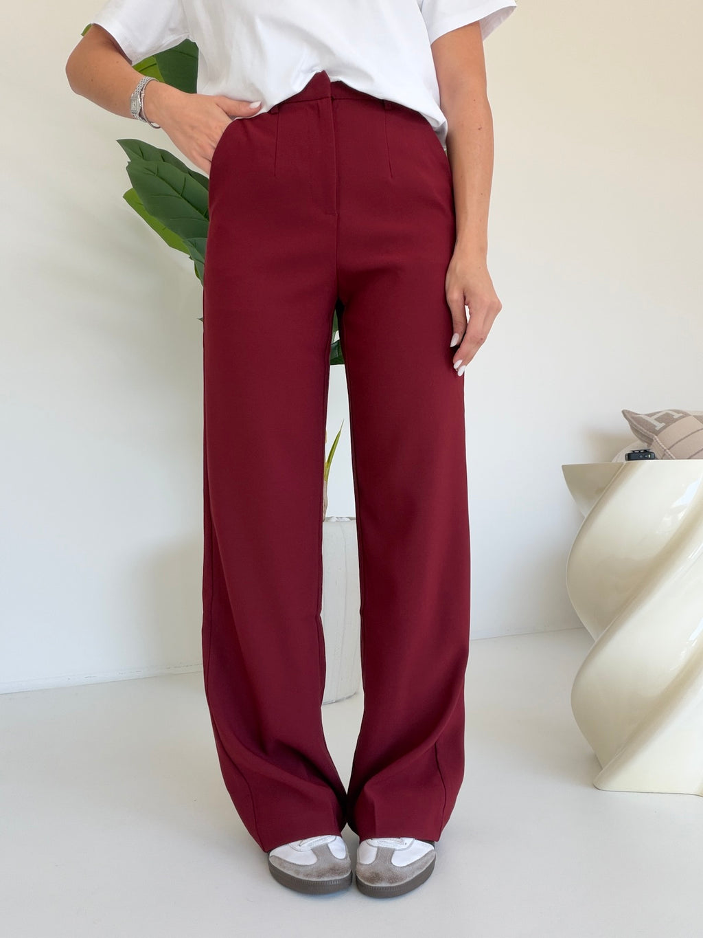 VS19186-130-PANTALONE FULL LENGHT BORDEAUX