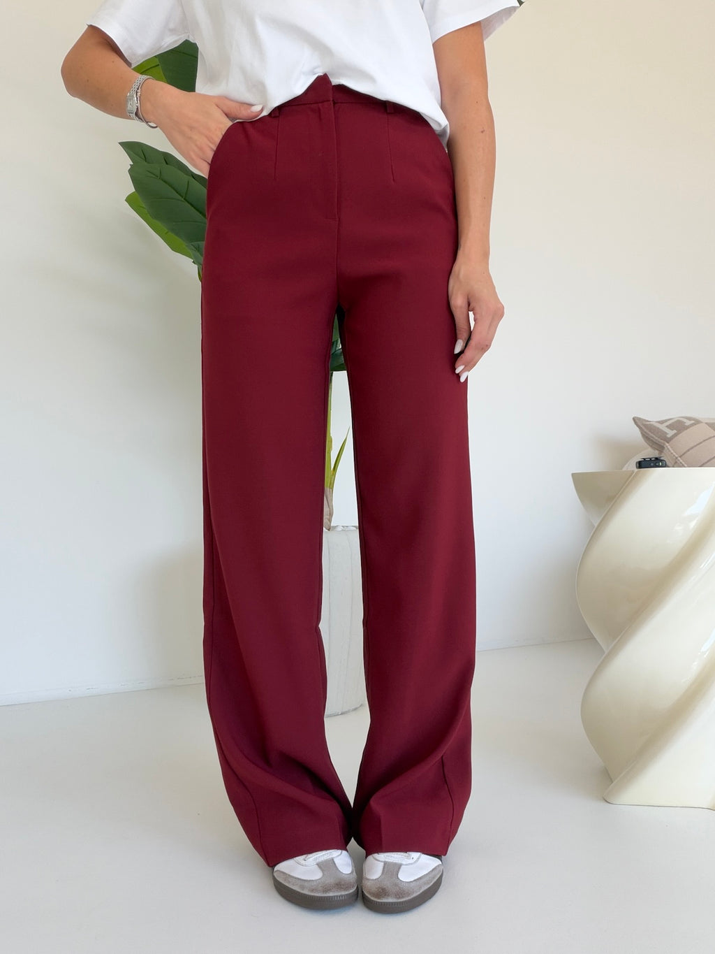 VS19186-130-PANTALONE FULL LENGHT BORDEAUX