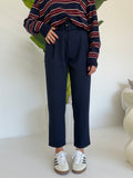 PANTALONE CON CINTURA NAVY