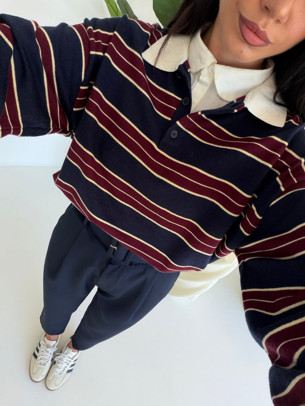 PANTALONE CON CINTURA NAVY