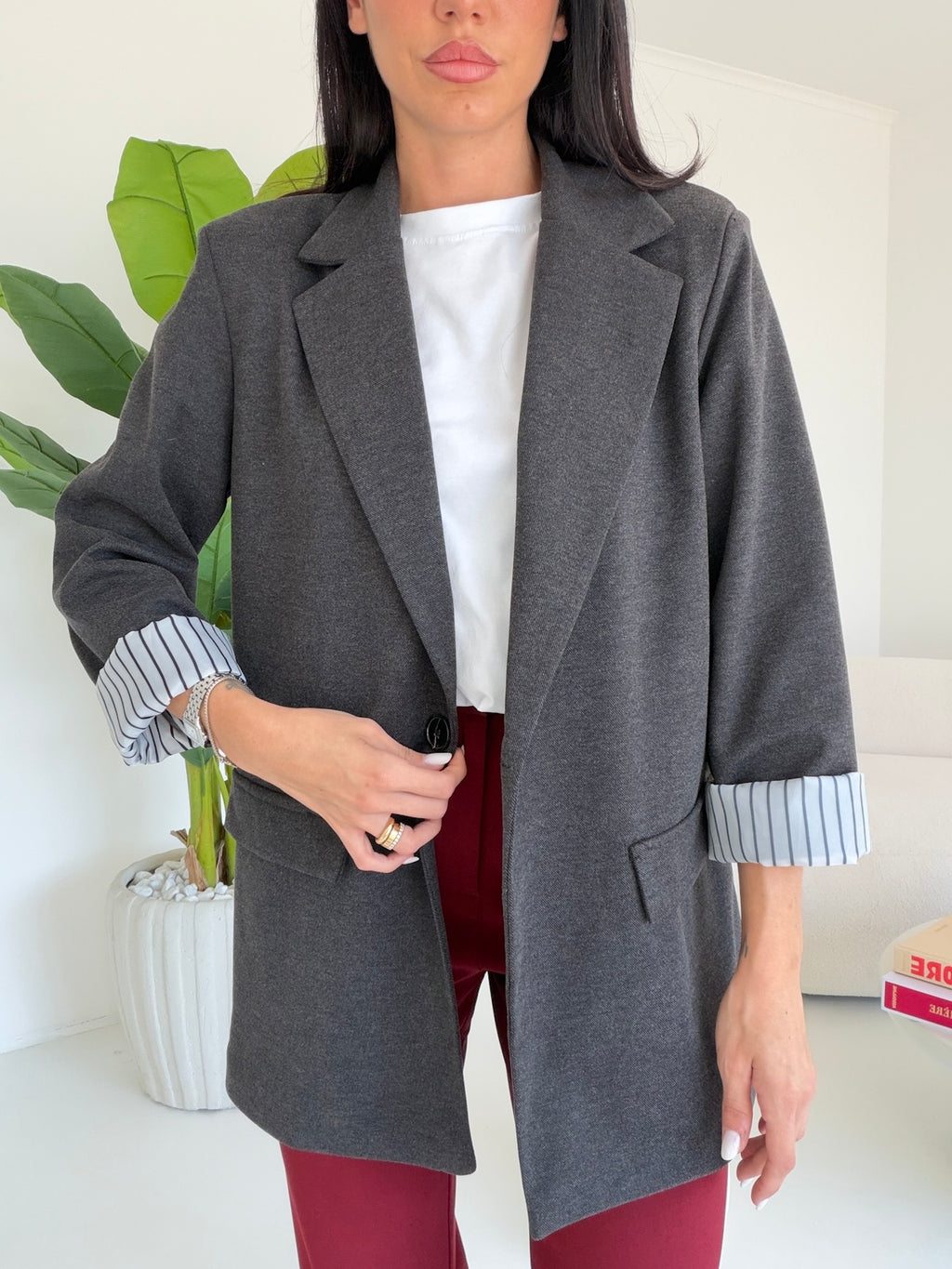 BLAZER WORK DARK GREY