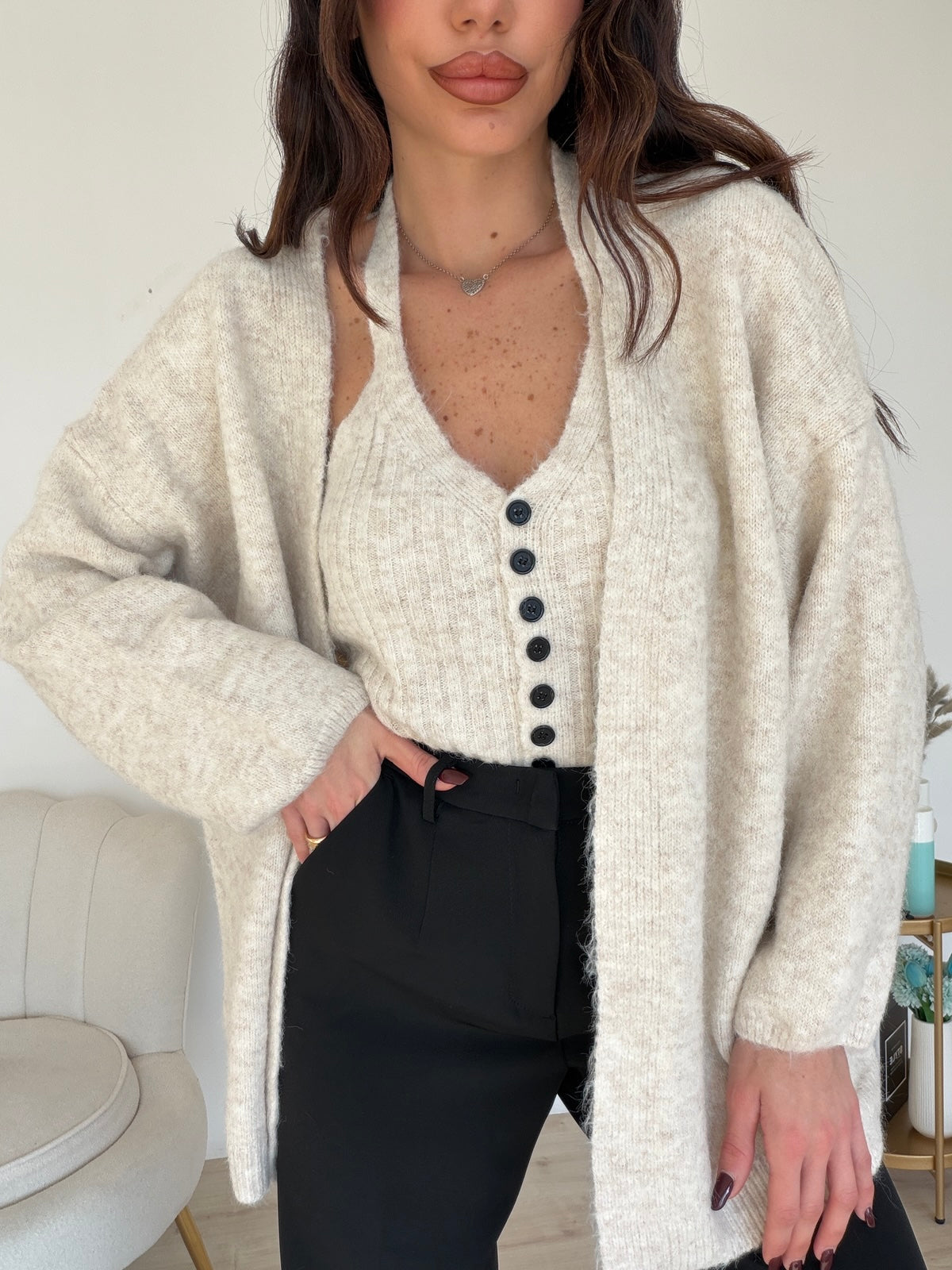 PL2180-TWINSET FIORE MILK