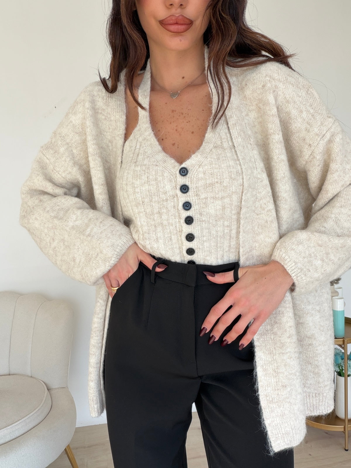 PL2180-TWINSET FIORE MILK