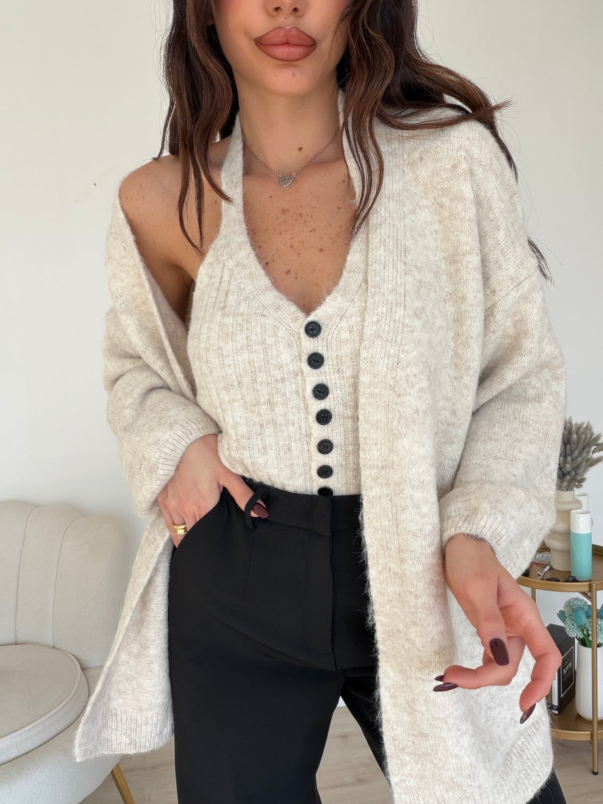 PL2180-TWINSET FIORE MILK