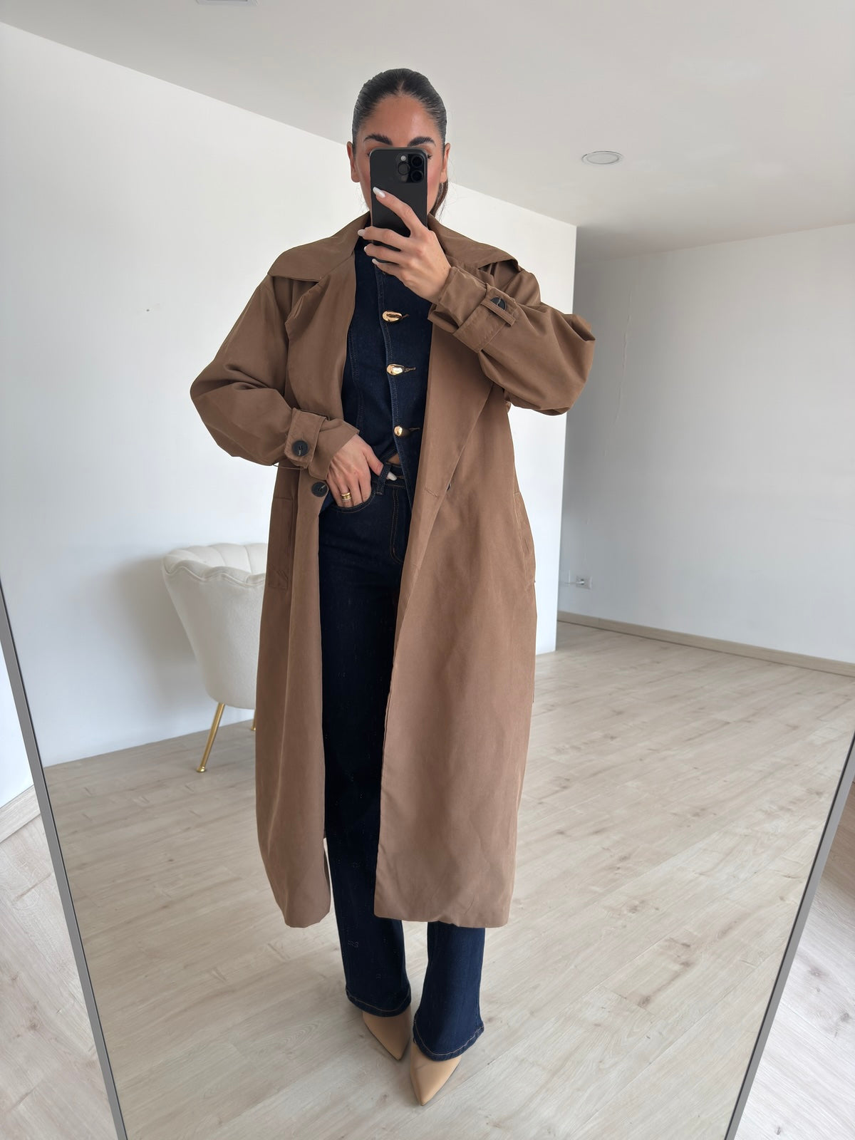 MAXI TRENCH NORA BISCOTTO