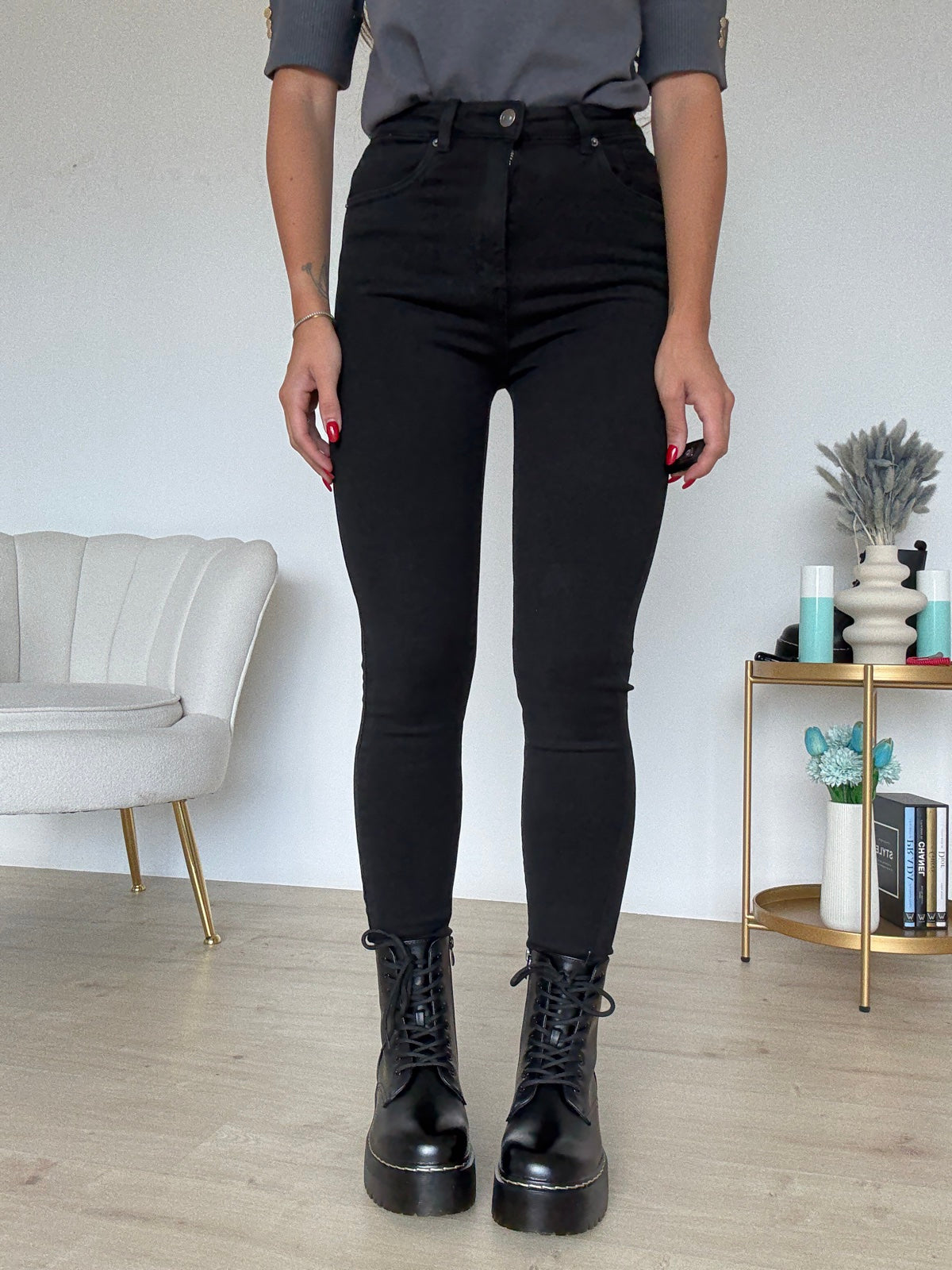K506-1-JEANS SKINNY NERO