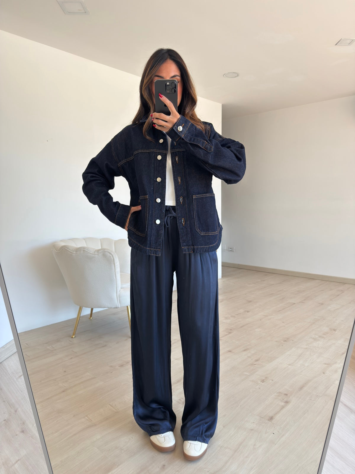 K875-CAMICIA BLU DENIM