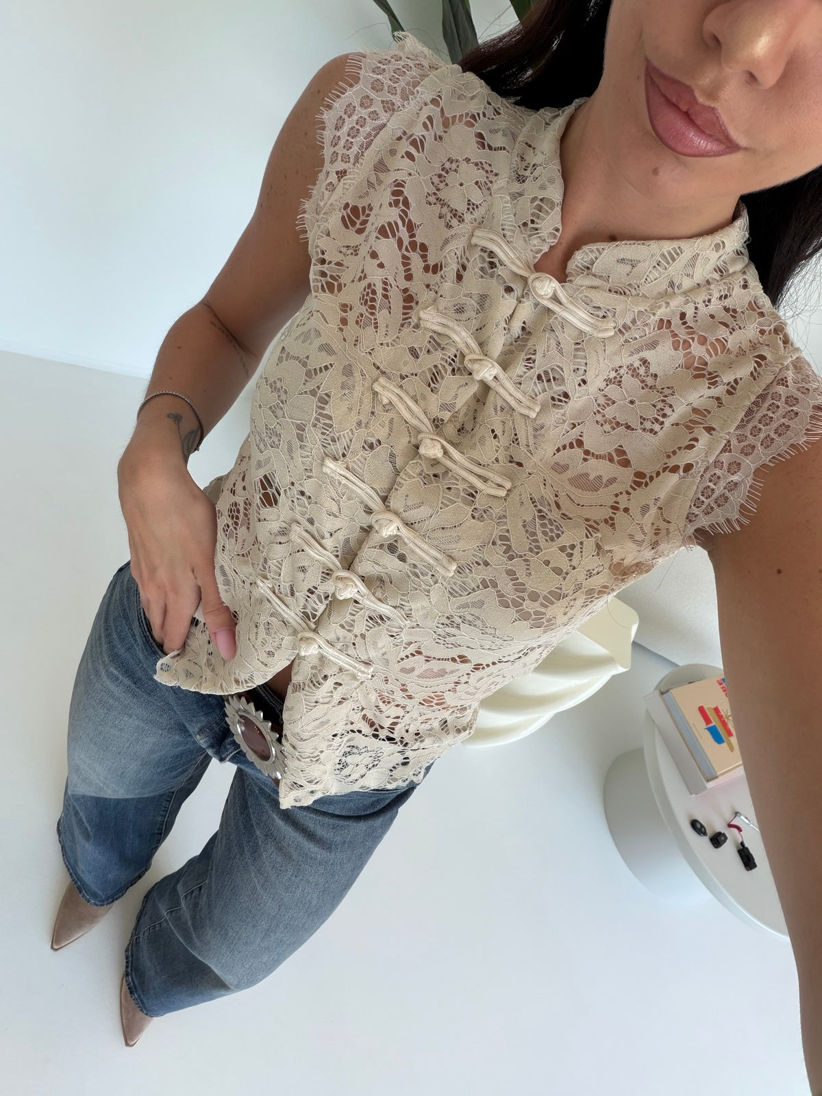 SJ1788-17-JEANS PALAZZO+CINTURA VYBES