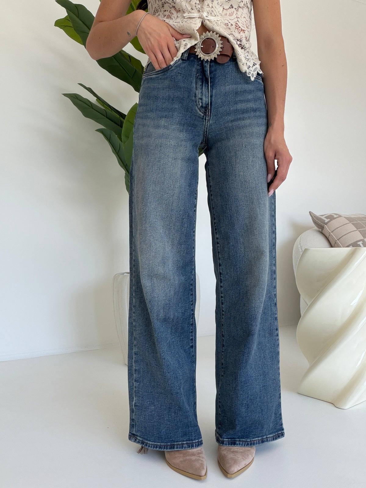 SJ1788-17-JEANS PALAZZO+CINTURA VYBES