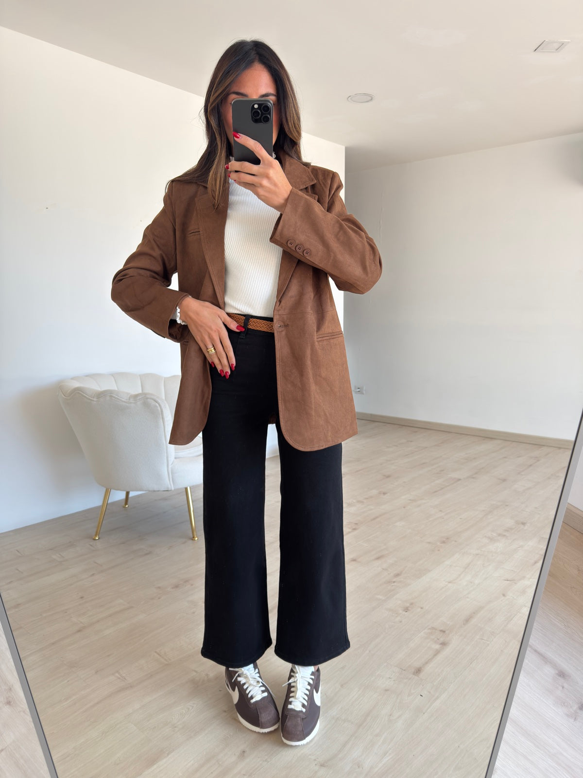 8911-BLAZER SUEDE CHOCO