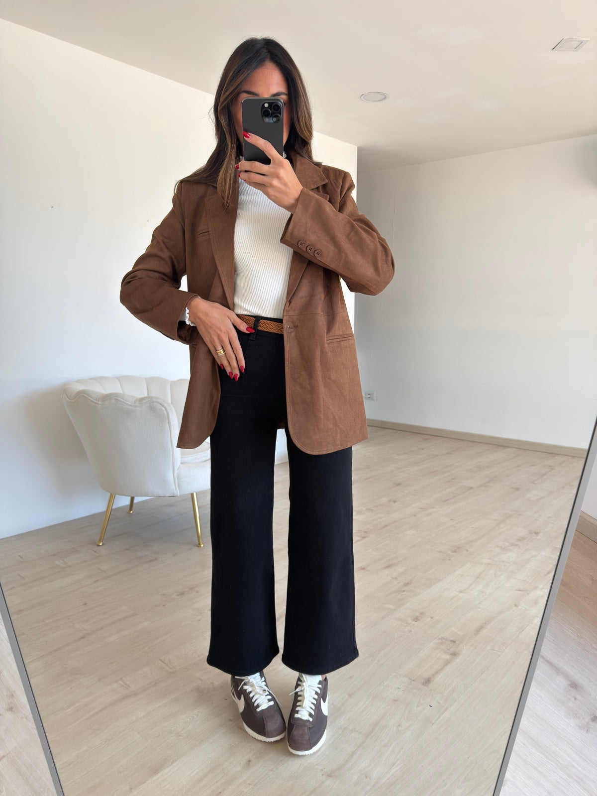 8911-BLAZER SUEDE CHOCO