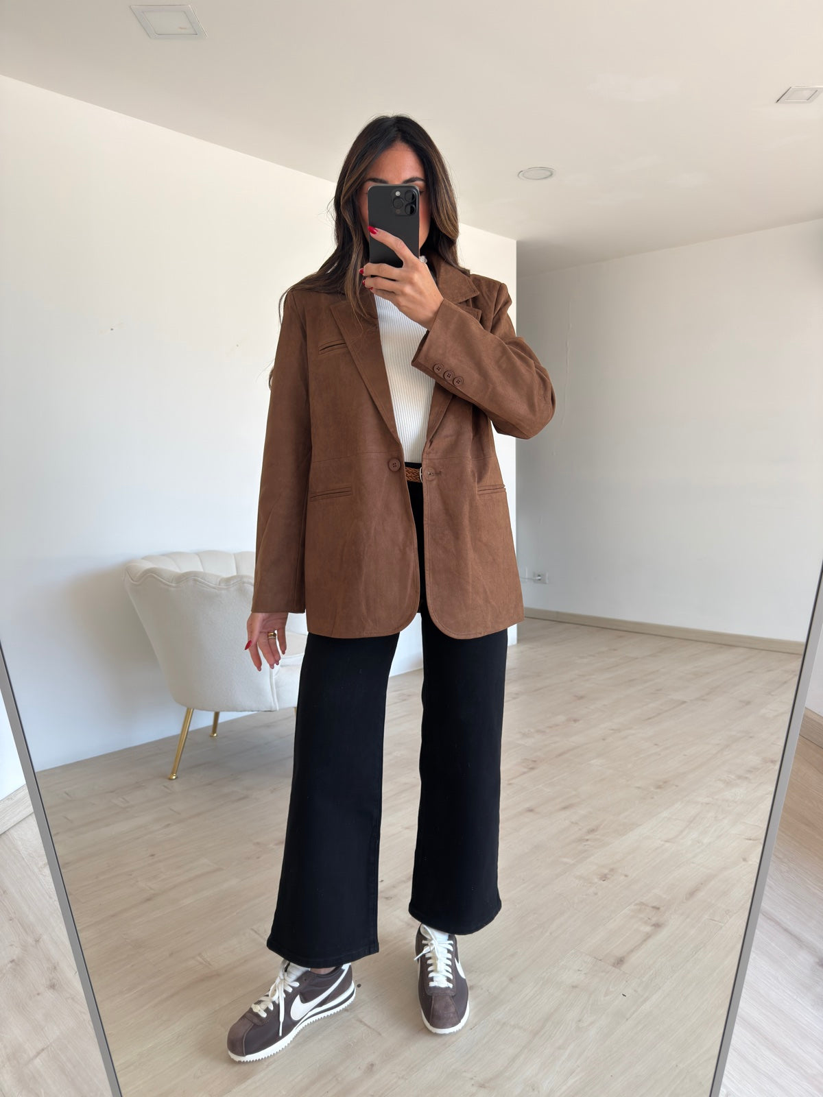 8911-BLAZER SUEDE CHOCO