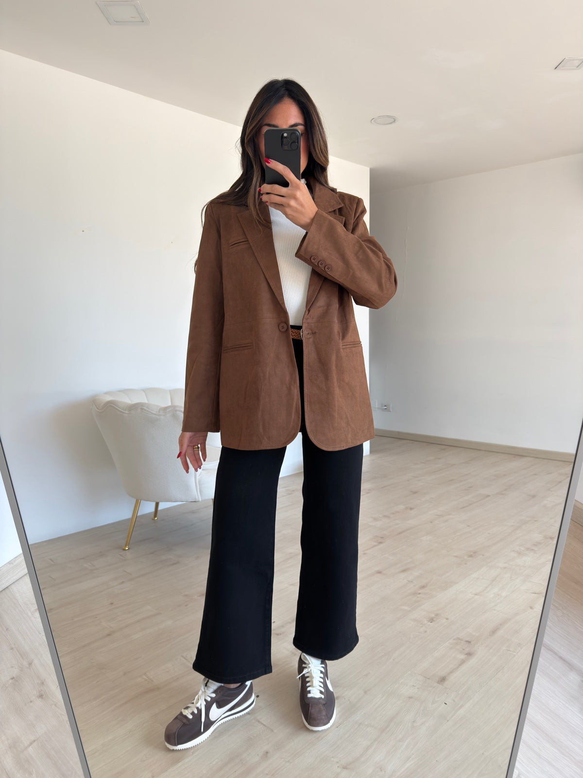 8911-BLAZER SUEDE CHOCO