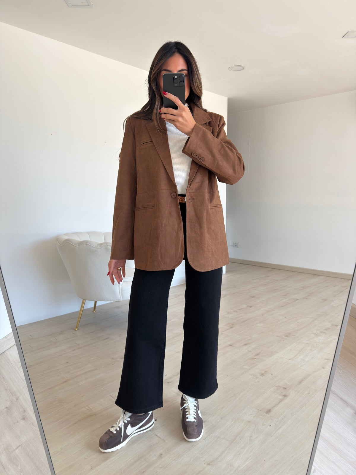 8911-BLAZER SUEDE CHOCO