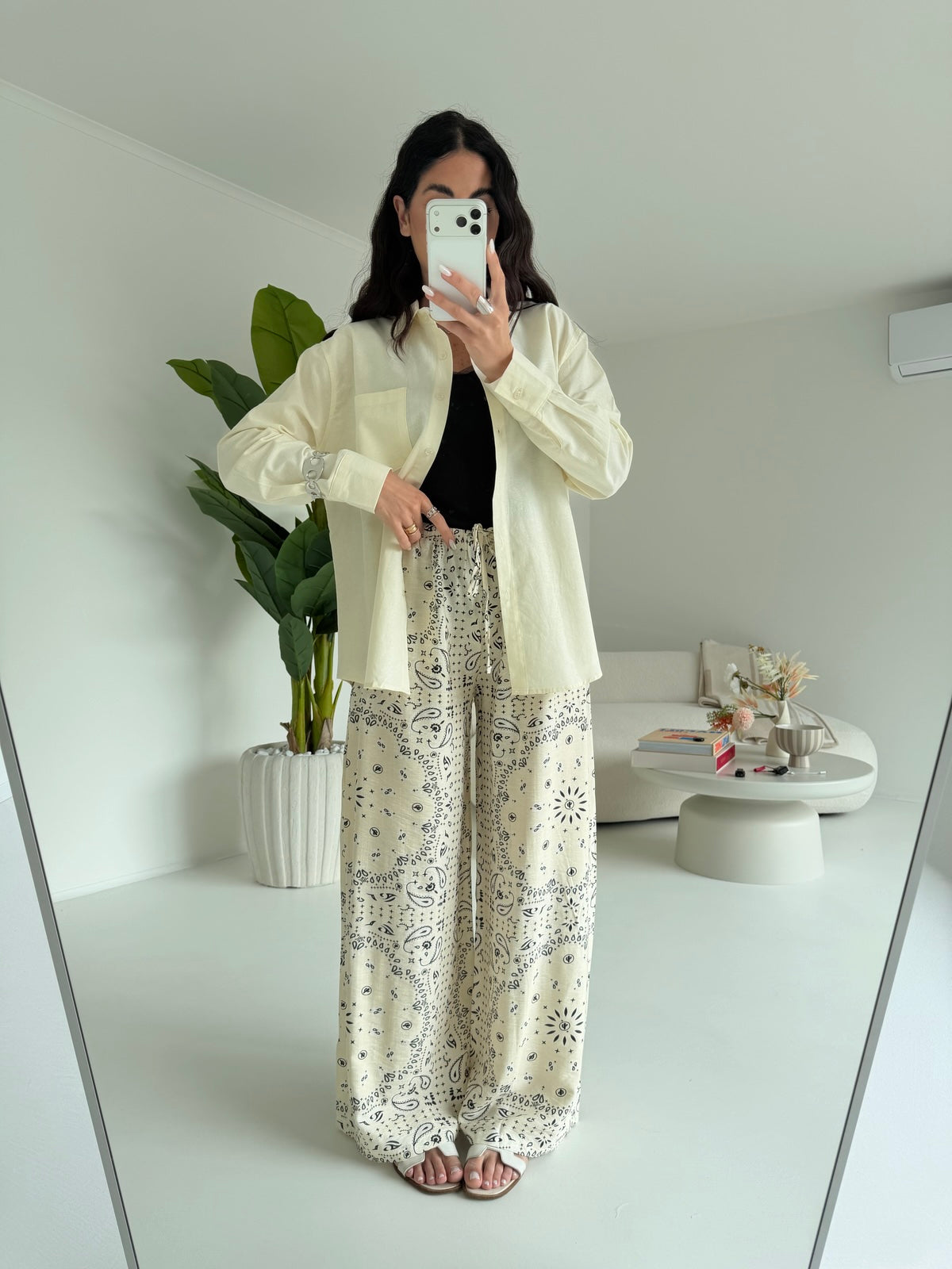 JW2180-PANTALONE BANDANA YELLOW