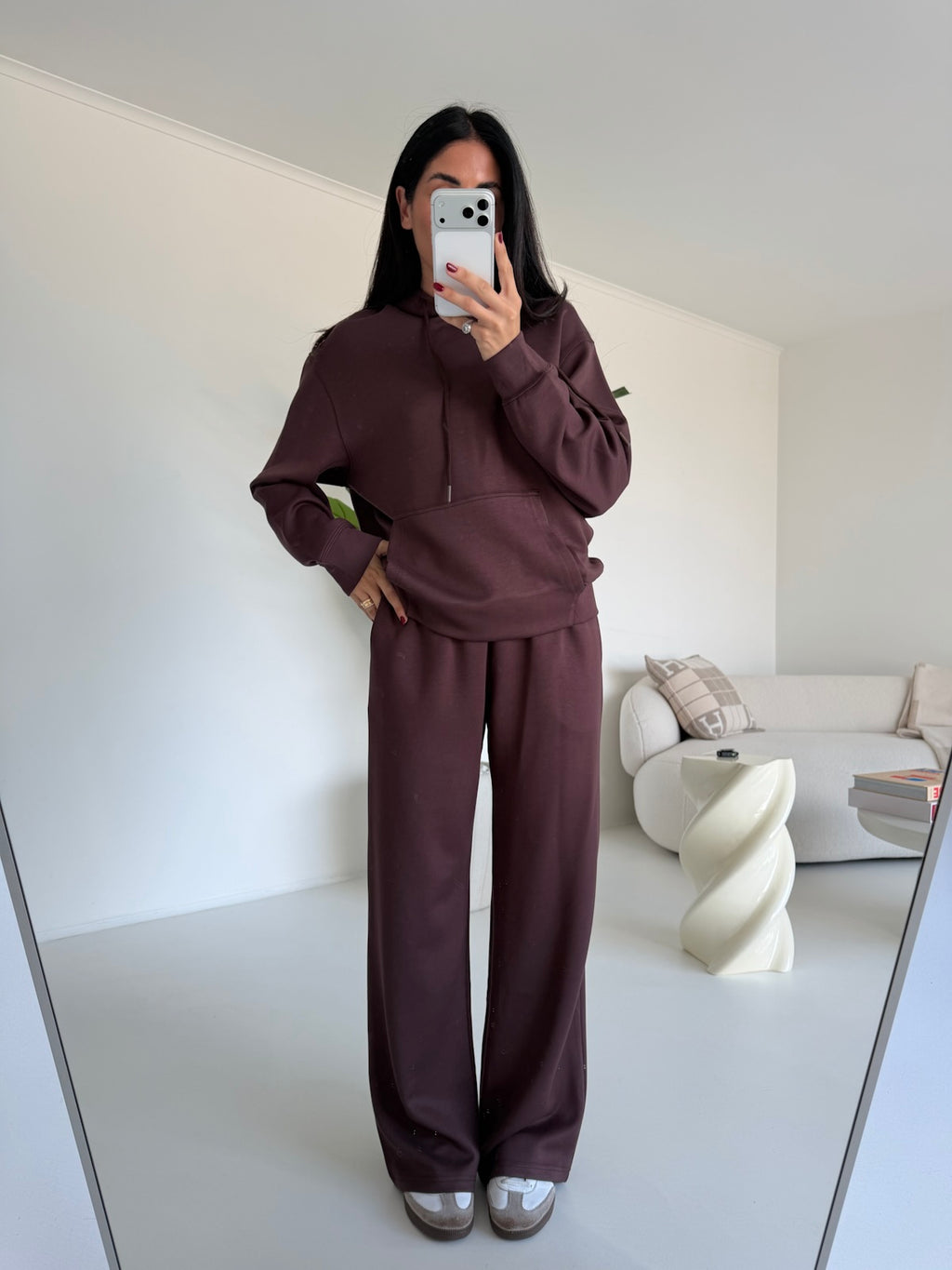 WY88295CV-COORDINATO JOGGER CHOCO