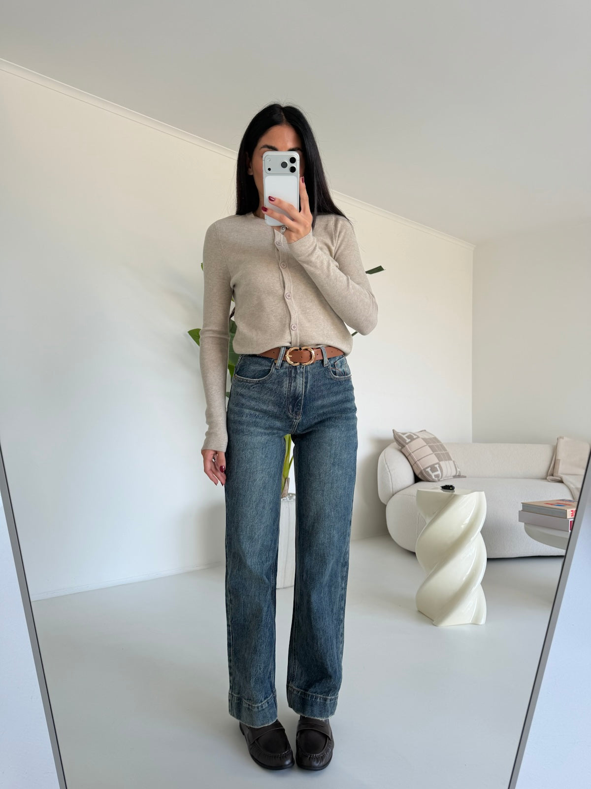 BJK-F-32824-JEANS GAMBA DRITTA+CINTURA