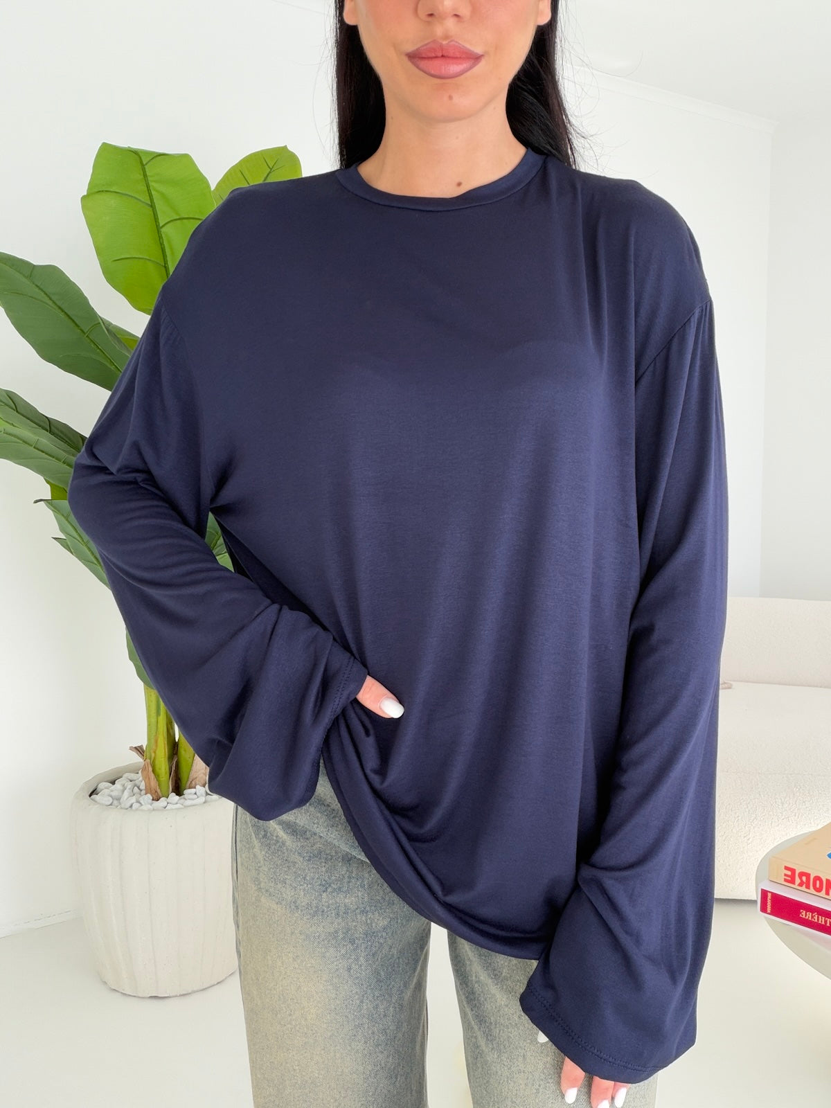 LONG SLEEVE KATE NAVY
