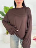 LONG SLEEVE KATE DARK CHOCO
