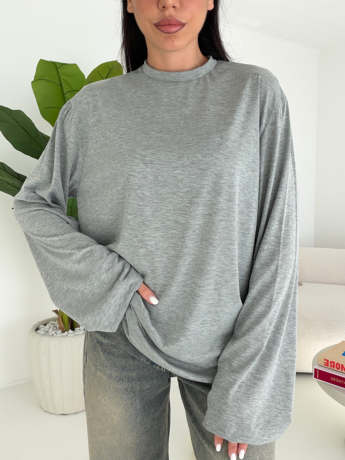 LONG SLEEVE KATE GREY