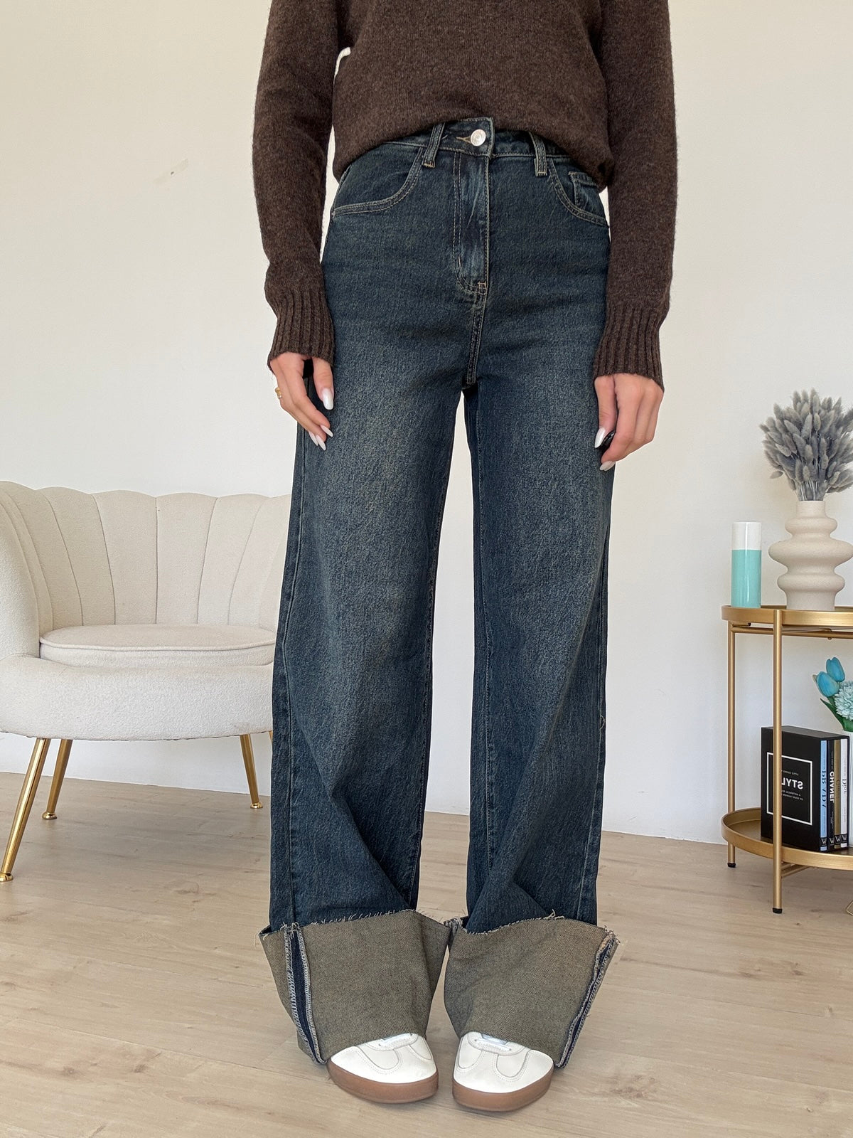 YW1328-JEANS PIEGONE PILAR