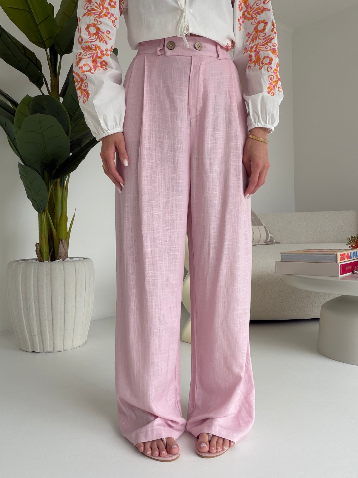 PANTALONE PALAZZO MUST PINK