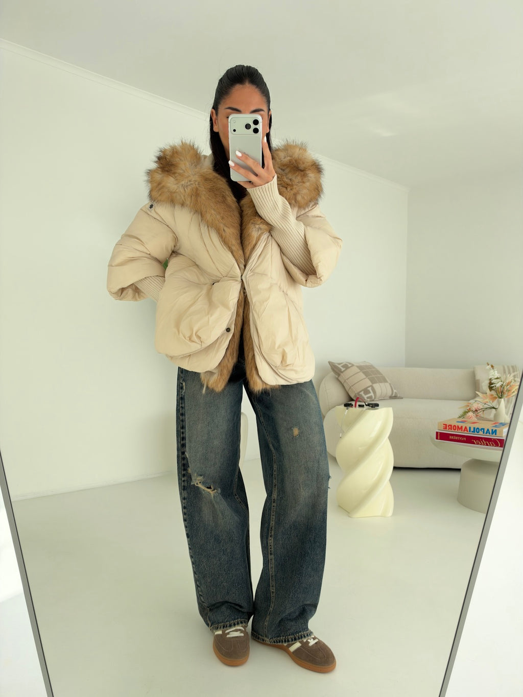 H5969-JEANS PALAZZO RISVOLTO