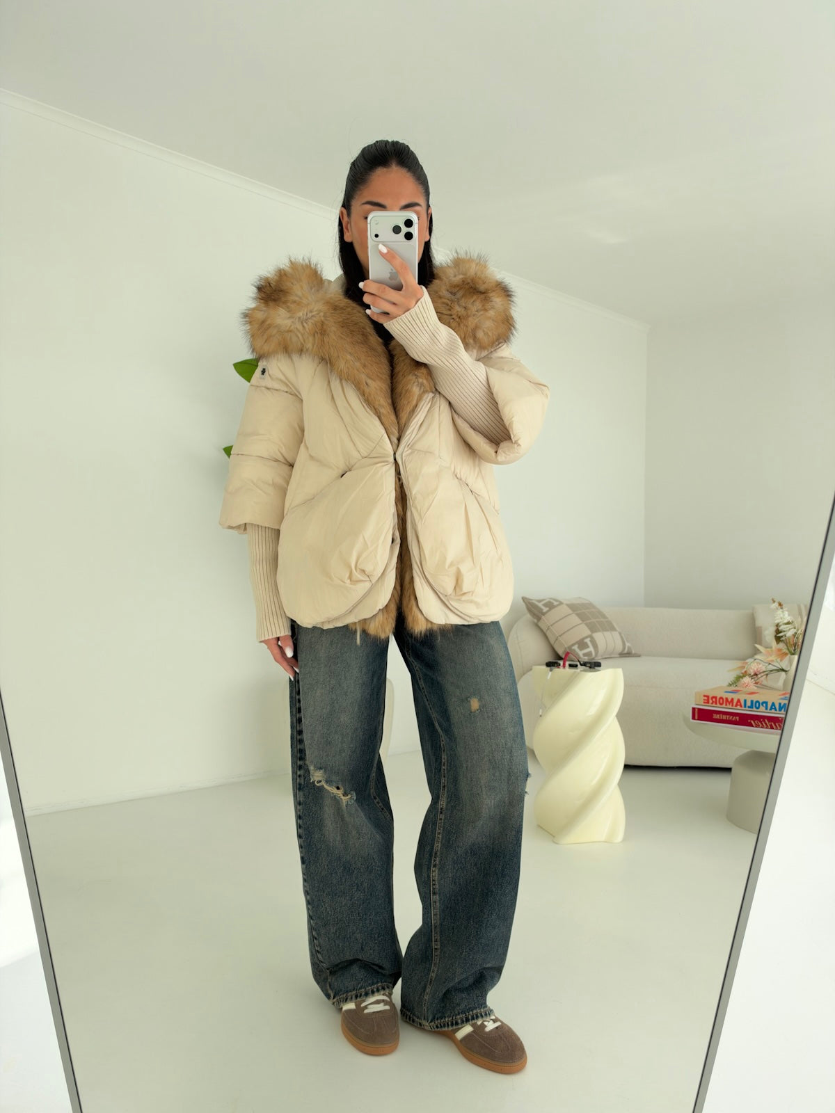 H5969-JEANS PALAZZO RISVOLTO