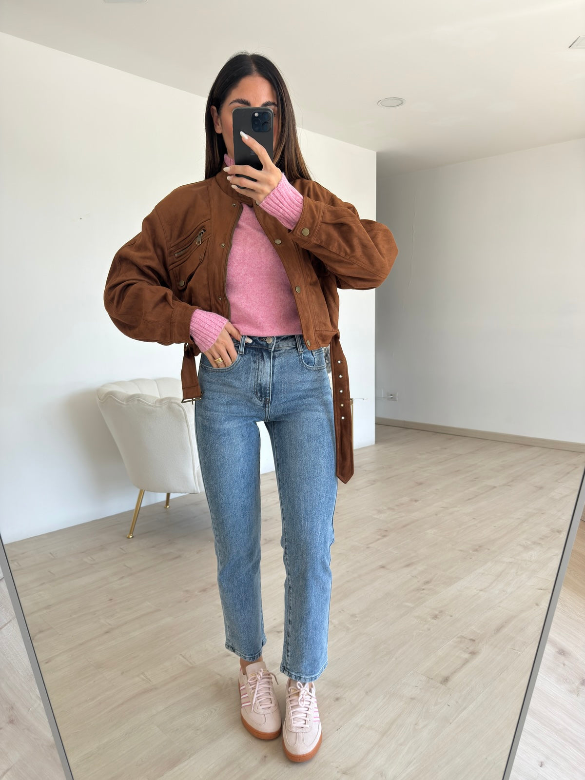 Y5328-JEANS MOM MATCHY