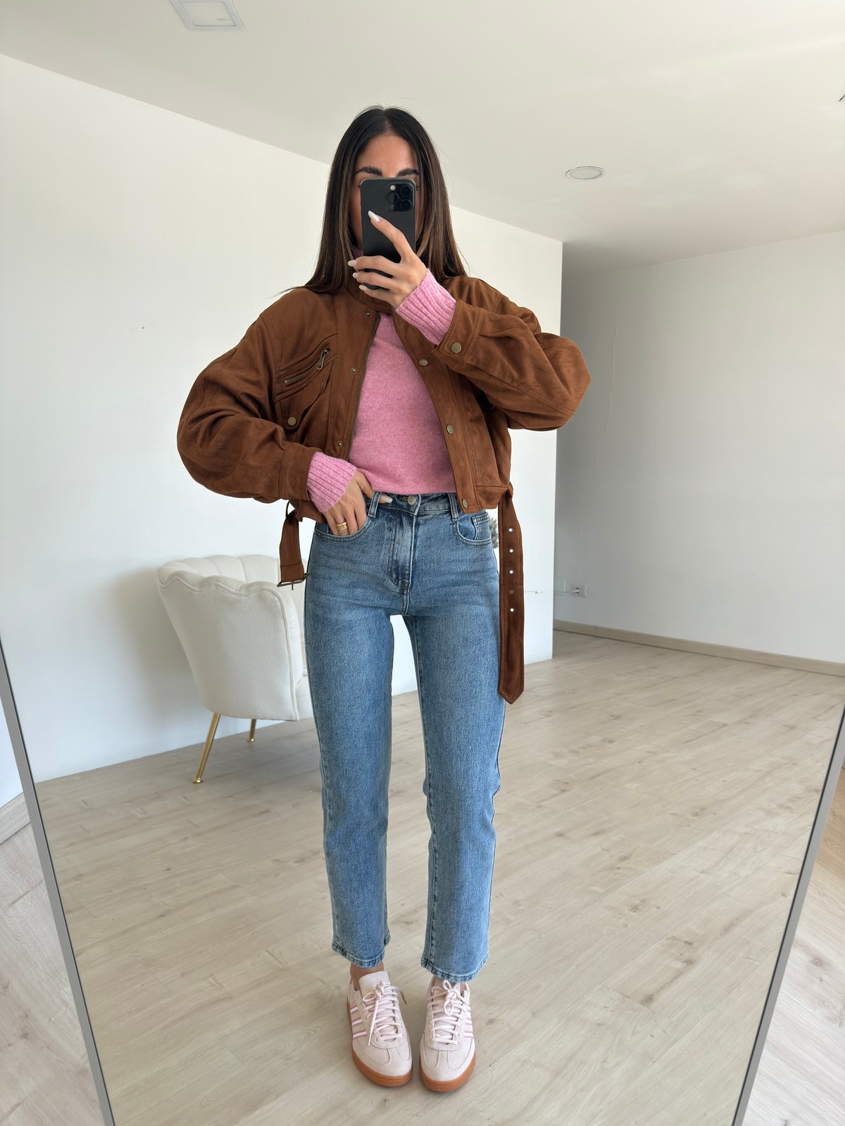 Y5328-JEANS MOM MATCHY