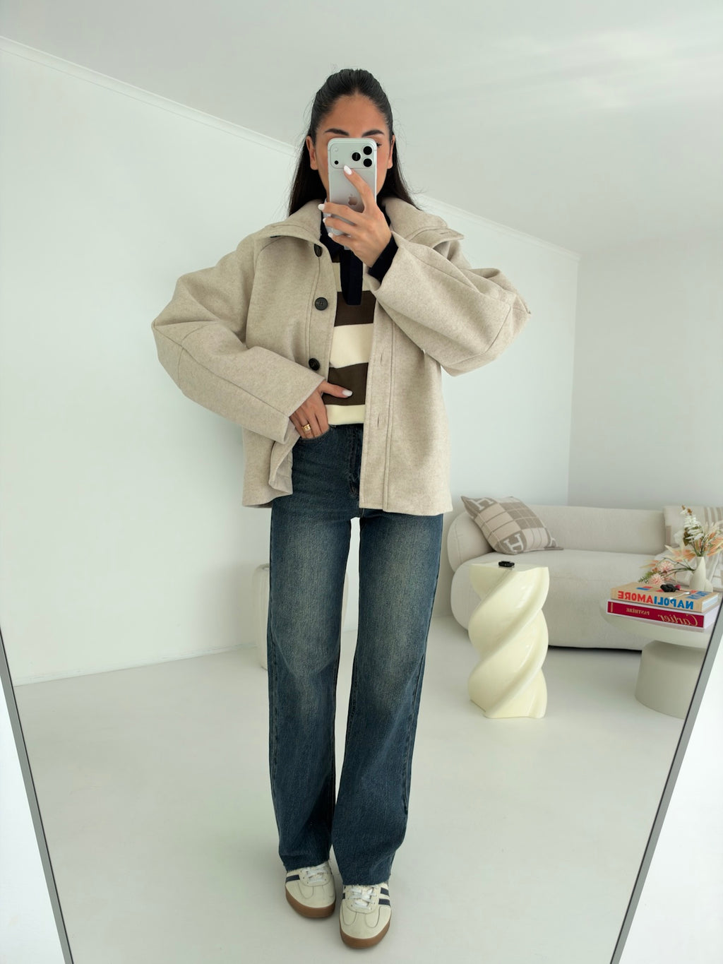 Y5686-JEANS GAMBA DRITTA VICTORIA