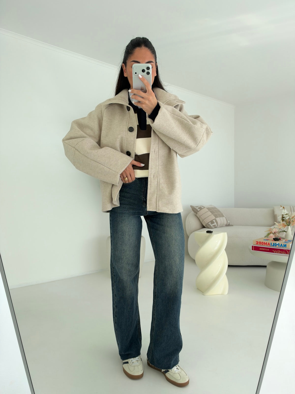 Y5686-JEANS GAMBA DRITTA VICTORIA