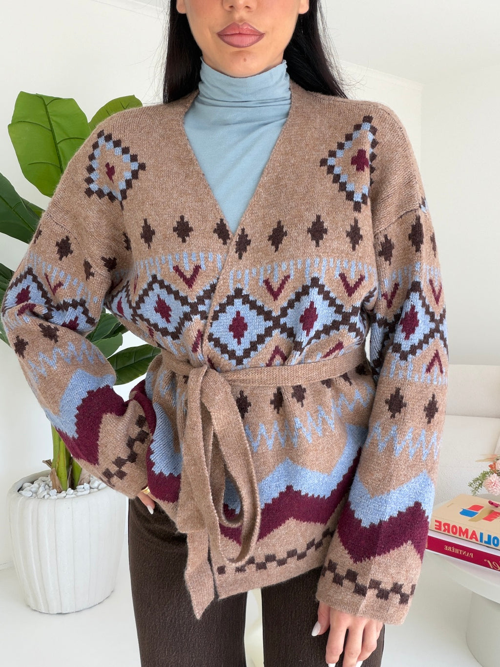 YP2209-CARDIGAN CORTINA BISCOTTO