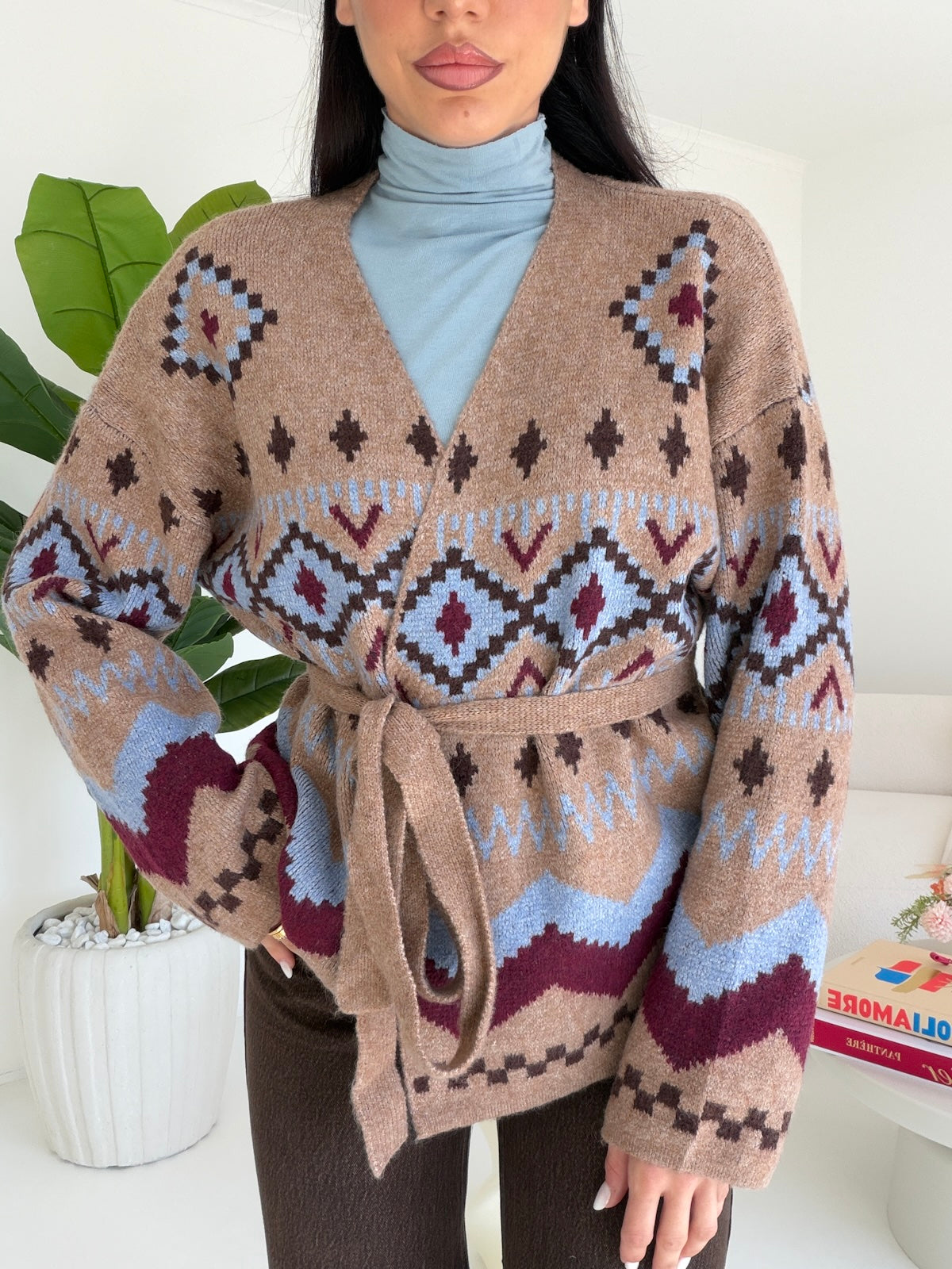 YP2209-CARDIGAN CORTINA BISCOTTO