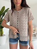 CARDIGAN IBIZA TAUPE