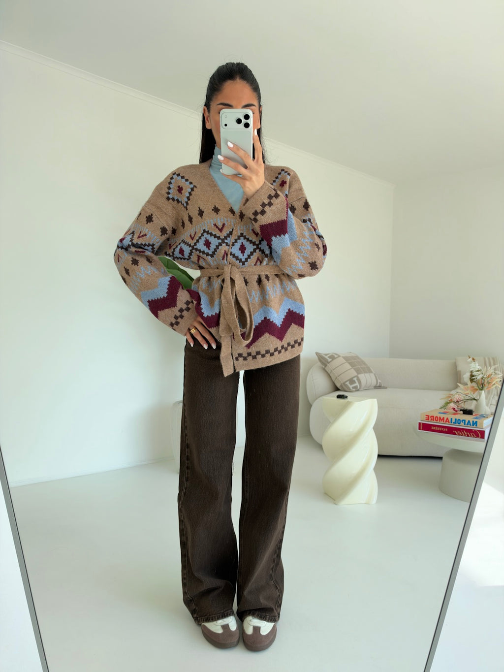 H5800-10-JEANS PALAZZO CHOCO