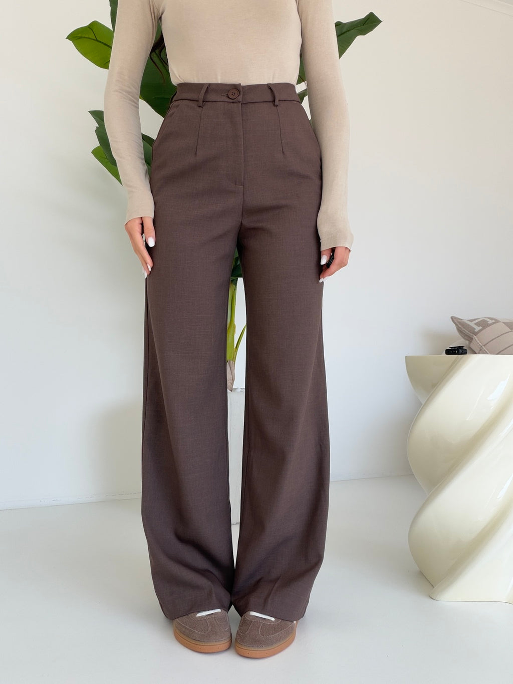 VS9002-36-PANTALONE PALAZZO BISTROT CHOCO