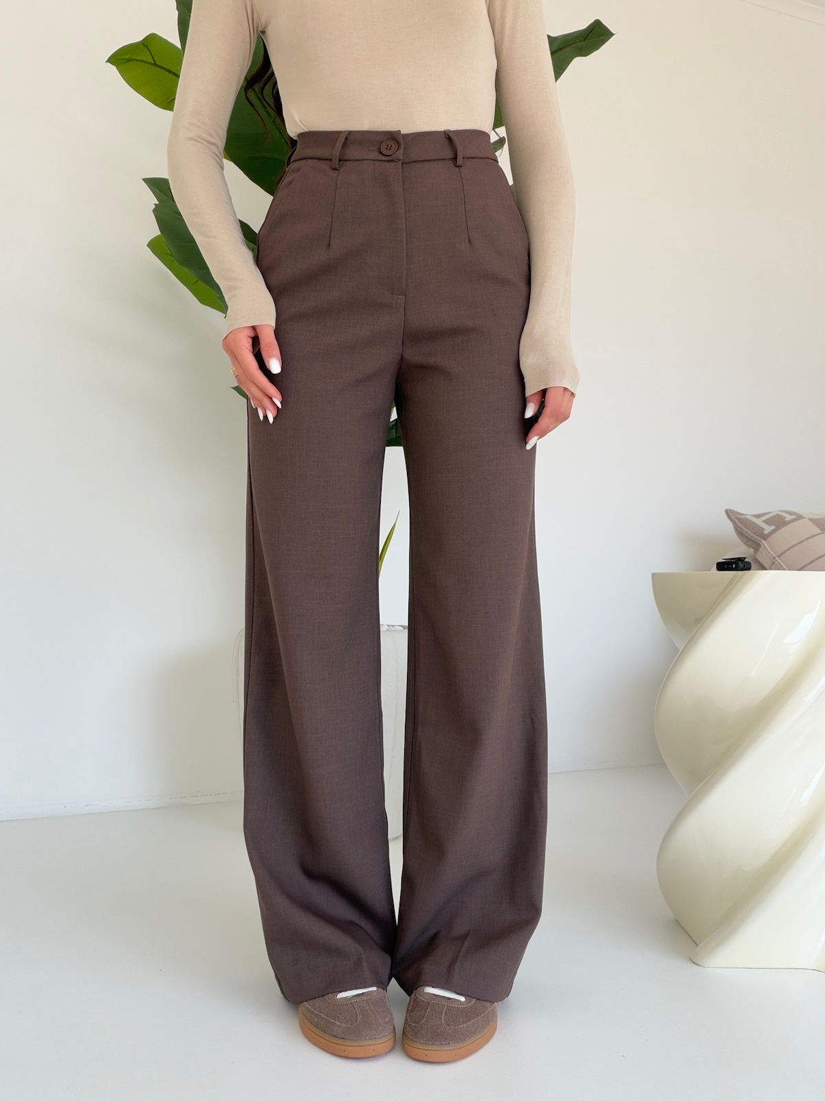 VS9002-36-PANTALONE PALAZZO BISTROT CHOCO
