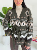 YP2209-CARDIGAN CORTINA MILITARE