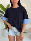 W66601-T-SHIRT PARIS NAVY
