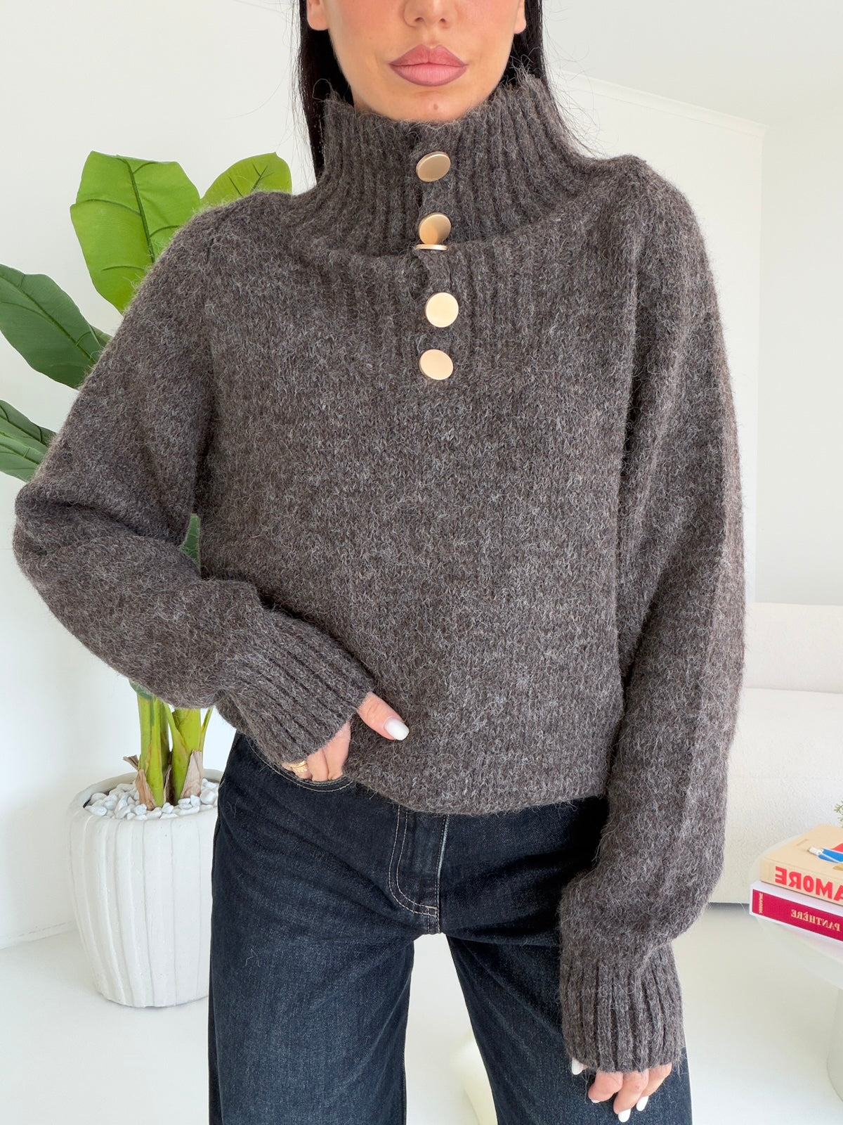 Y06050-PULL MIREA CHOCO
