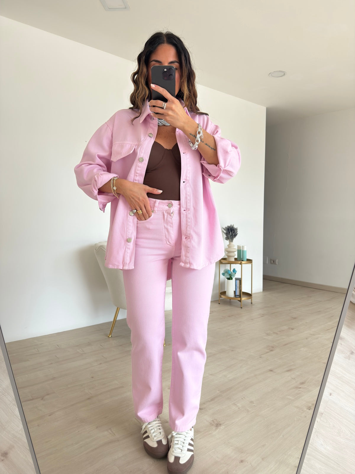 DN092-CAMICIA HAPPINESS PINK