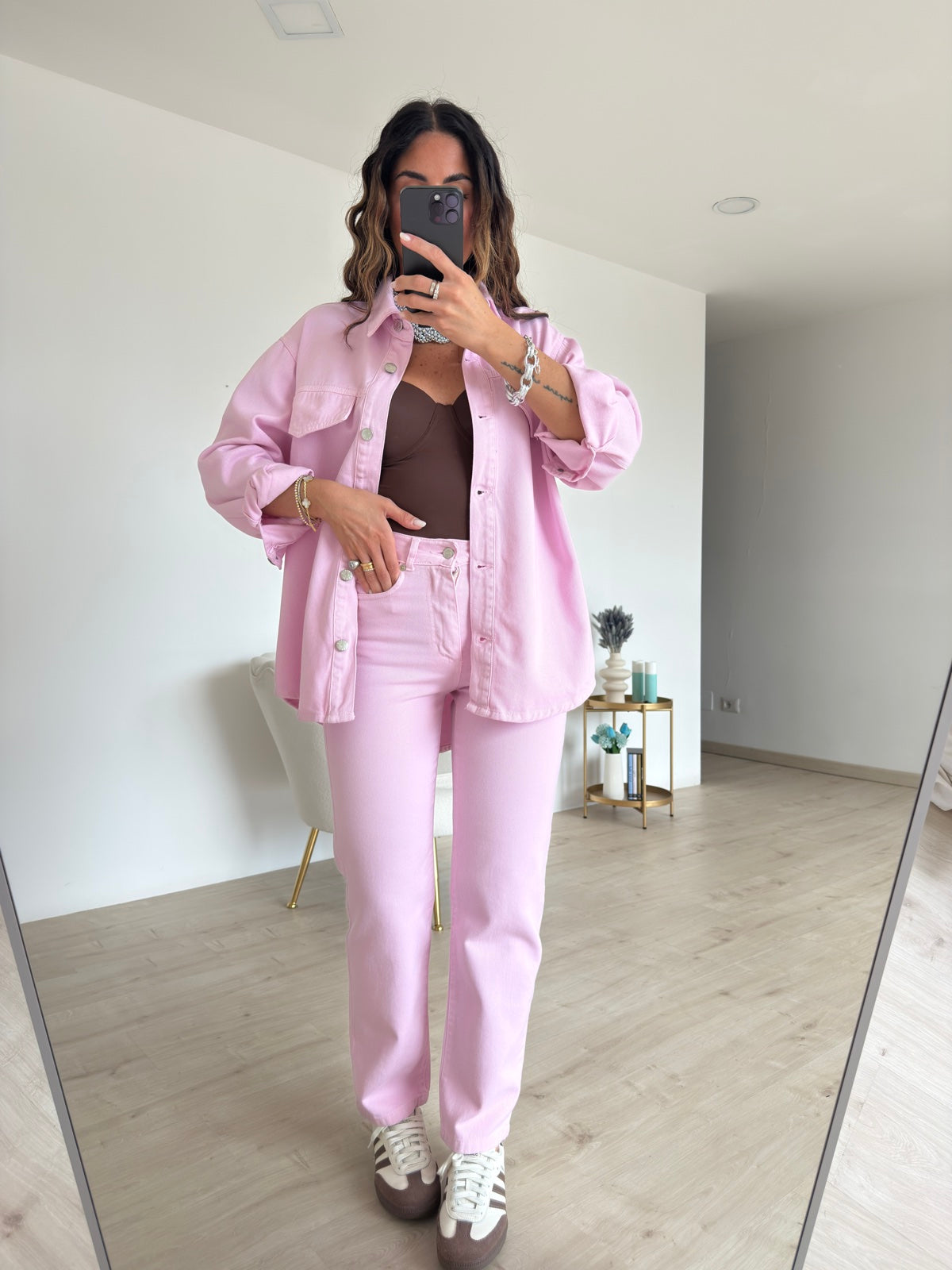 LV030-JEANS HAPPINESS PINK