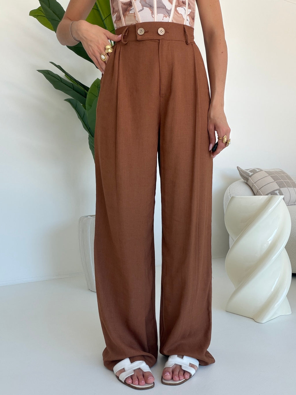 PANTALONE PALAZZO MUST BISCOTTO
