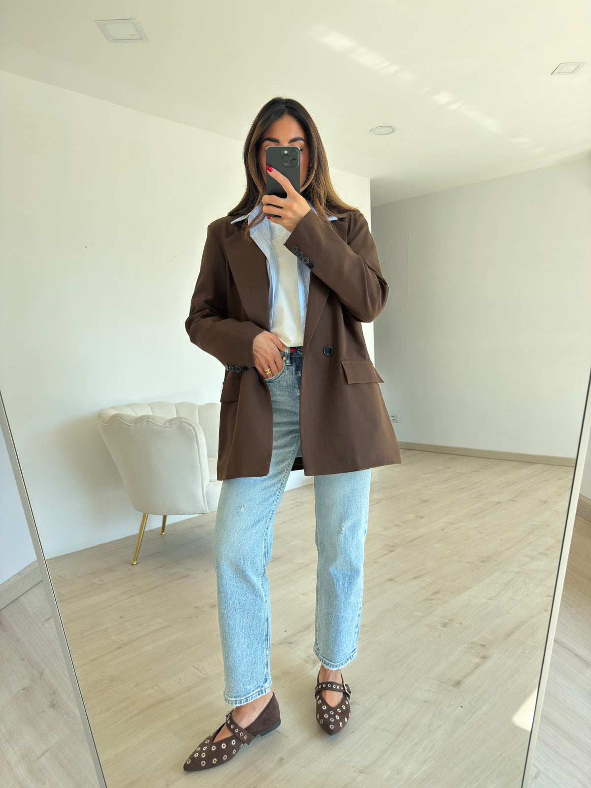 BLAZER DOPPIO BOTTONE CHOCO
