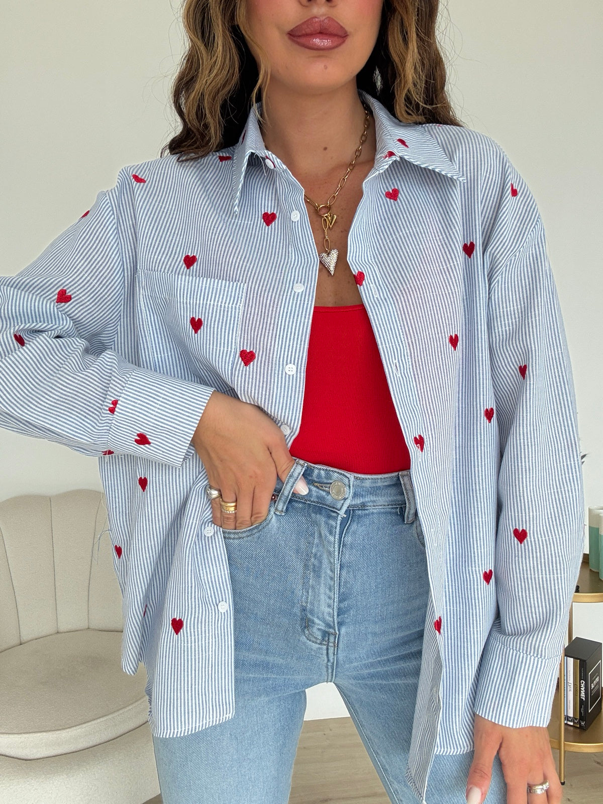 Q3021-CAMICIA LOVELY